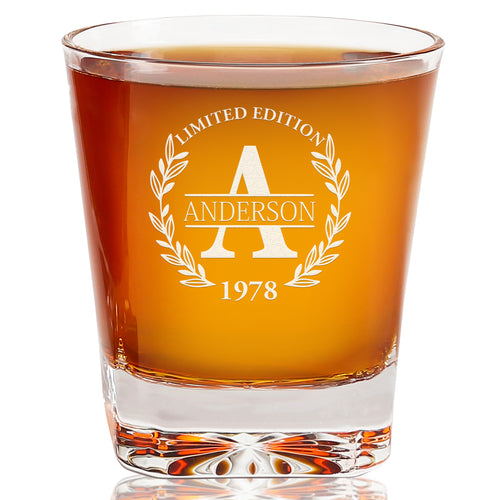 Personalized Classic Whiskey Glass – Custom Engraved Gift for Men • Frolk