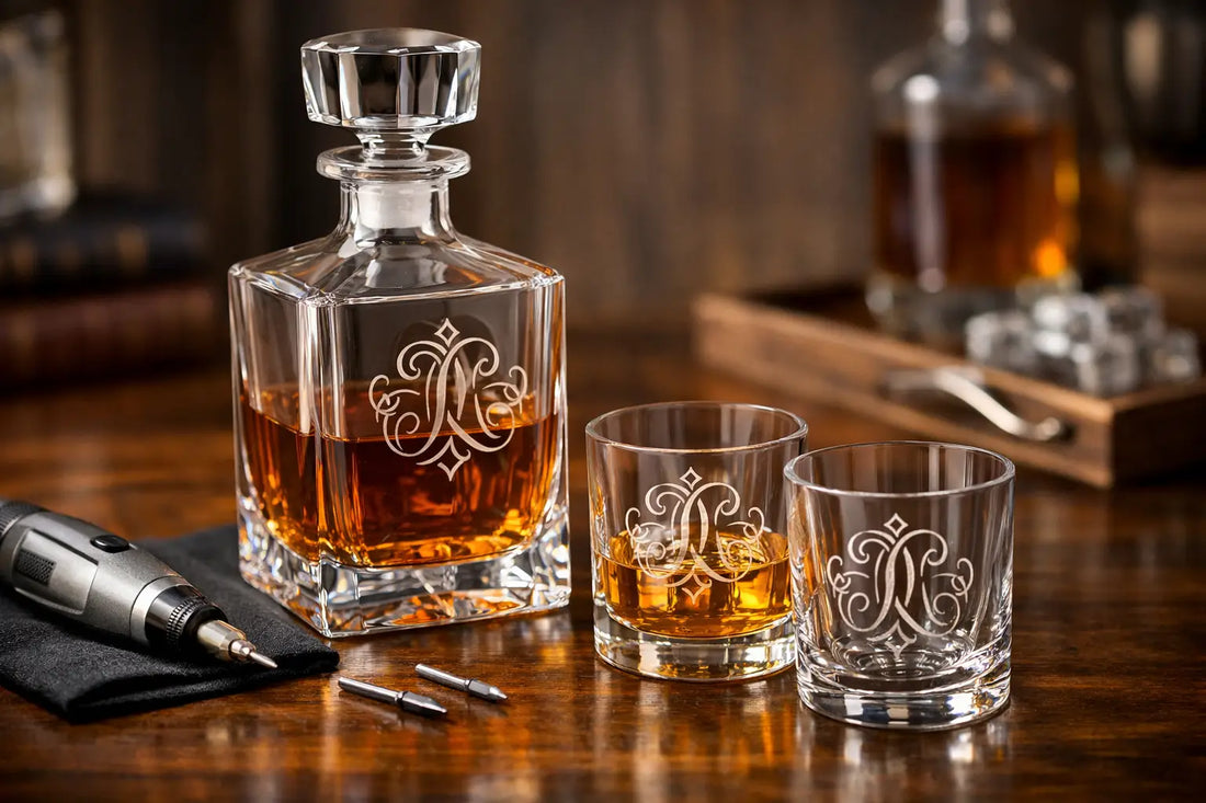 How to Engrave Decanter Sets With Lasting Style