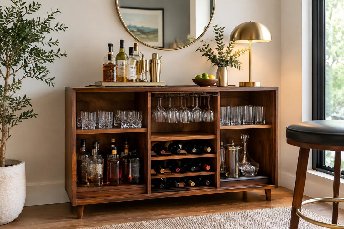 How to Arrange a Home Bar With Lasting Style