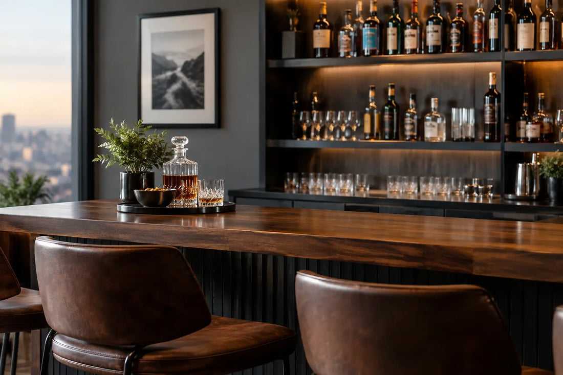 How to Style a Masculine Home Bar With Intention