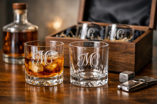 Why a Monogram Whiskey Glasses Gift Lasts