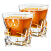 Stone Cut Whiskey Glasses — Set of 2