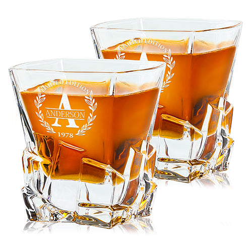 Bold Whiskey Glasses — Set of 2