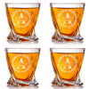 Twisted Whiskey Glasses — Set of 4