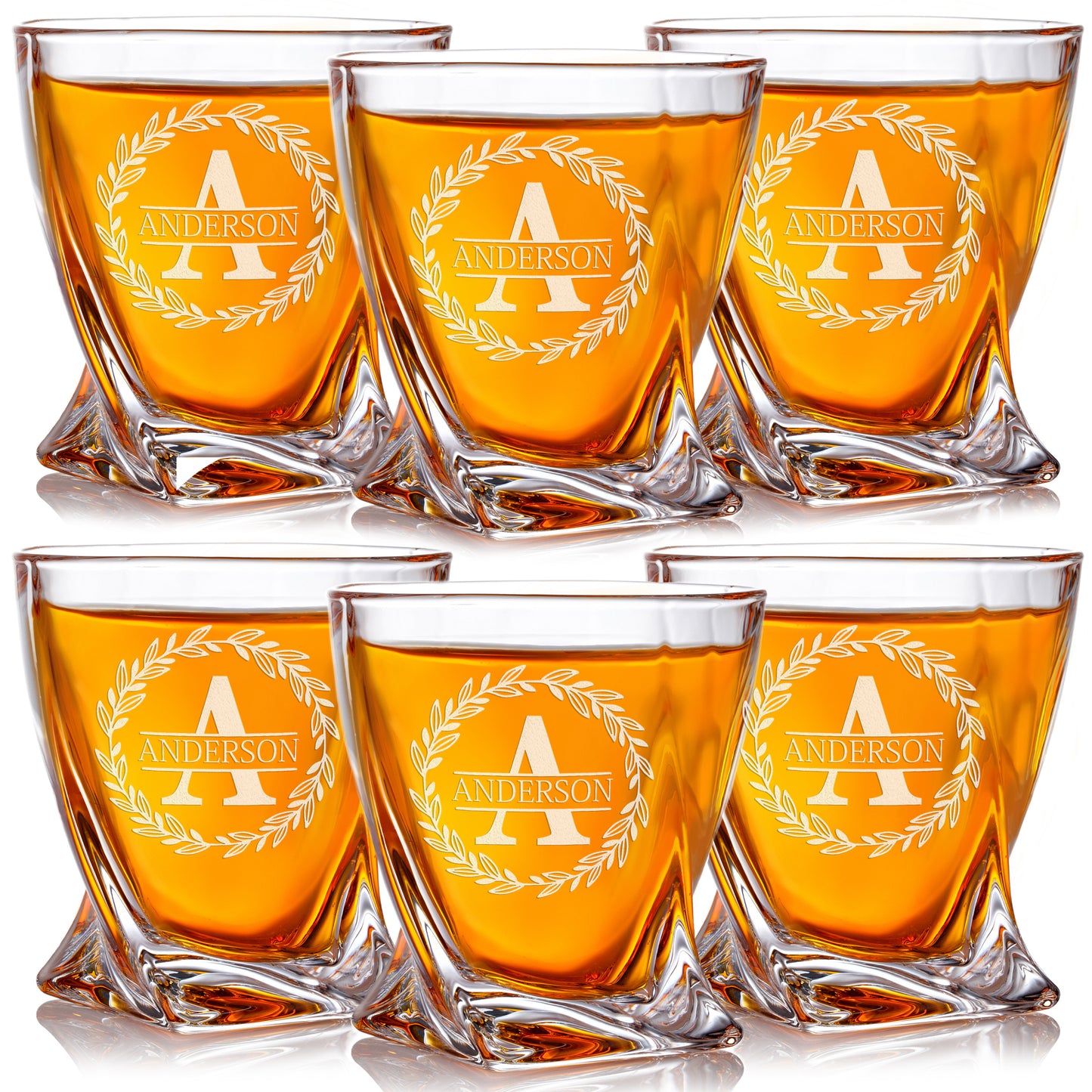 Twisted Whiskey Glasses — Set of 6 product image