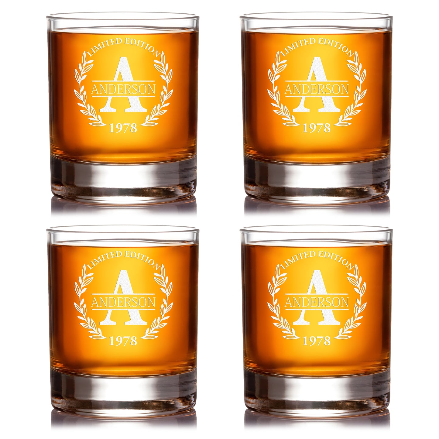 Old Fashioned Whiskey Set — Decanter + 4 Glasses product image