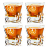 Stone Cut Whiskey Glasses — Set of  4