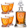 Twisted Whiskey Set — Decanter + 4 Glasses