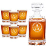 Classic Whiskey Set — Decanter + 6 Glasses