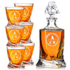 Twisted Whiskey Set — Decanter + 6 Glasses