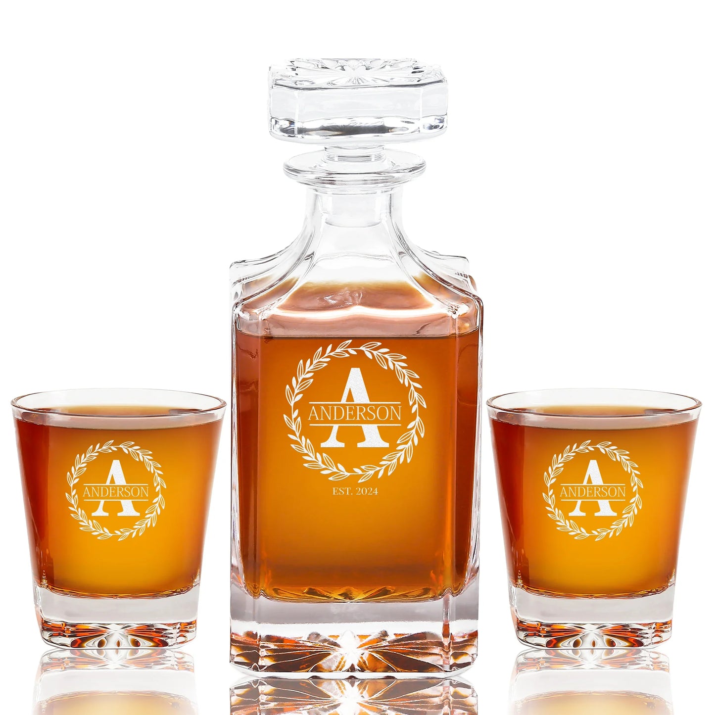 Classic Whiskey Set — Decanter + 2 Glasses product image