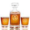 Classic Whiskey Set — Decanter + 2 Glasses
