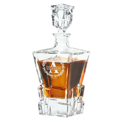 Stone Cut Whiskey Decanter