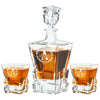 Stone Cut Whiskey Set — Decanter + 2 Glasses