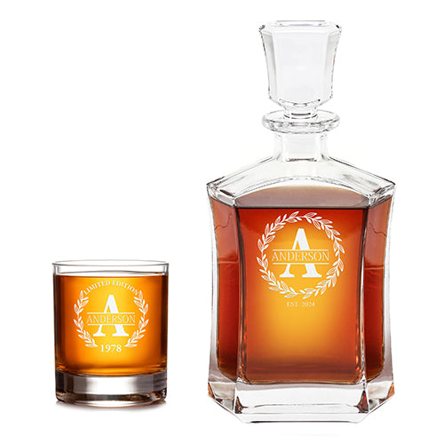 Heritage Whiskey Set — Decanter + 1 Glass