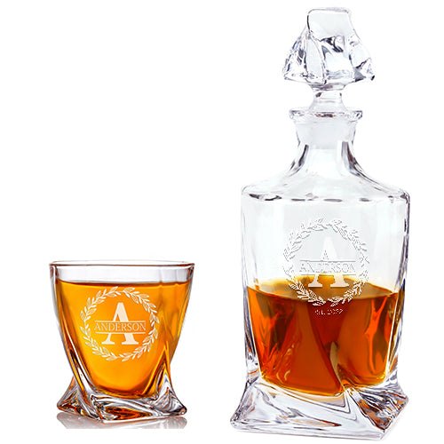 Artisan Whiskey Set — Decanter + 1 Glass