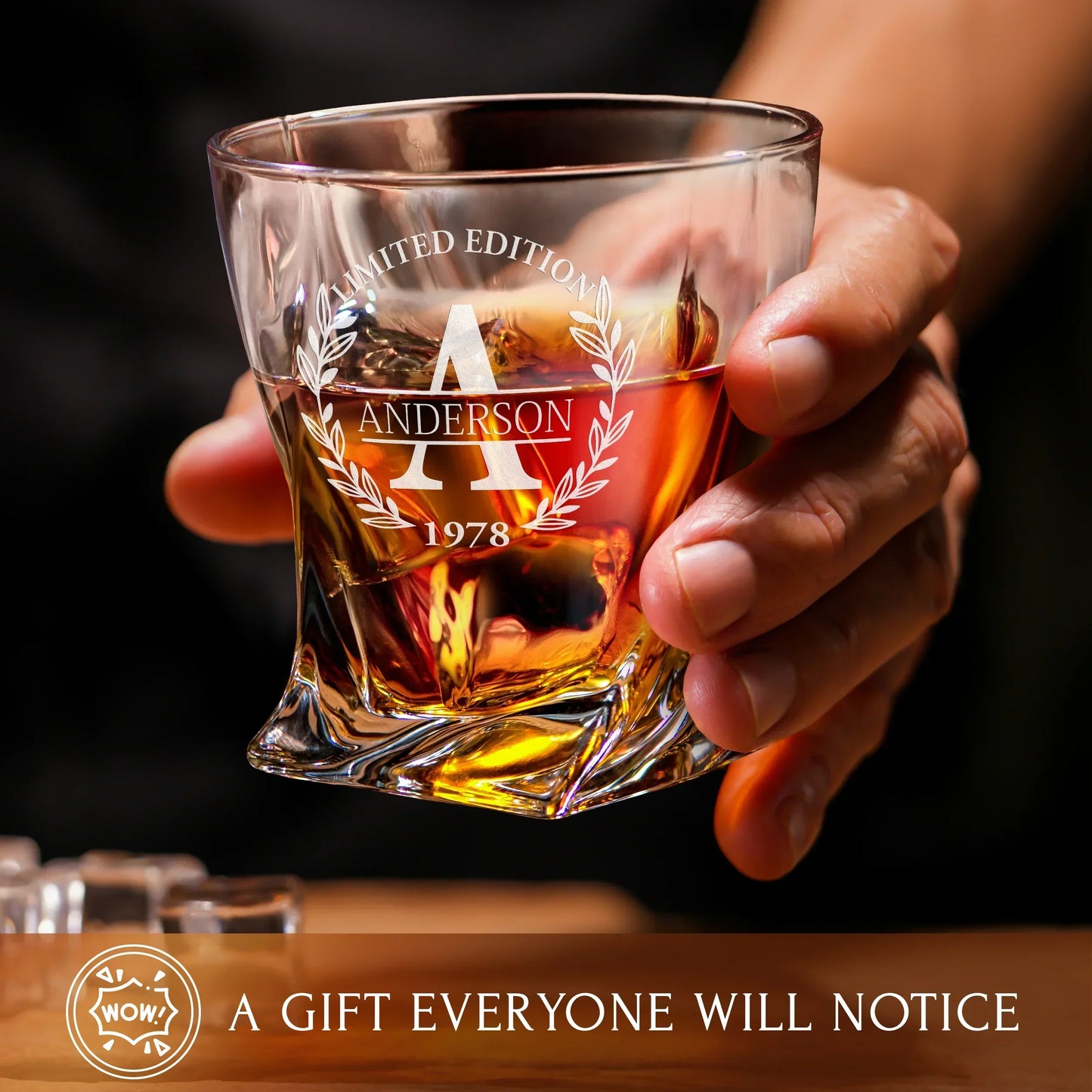 Twisted Whiskey Set — Decanter + 4 Glasses product image