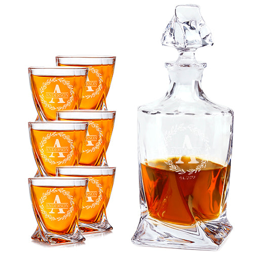 Artisan Whiskey Set — Decanter + 6 Glasses