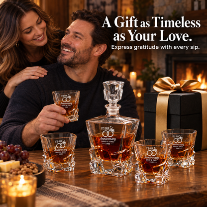 Personalized anniversary Rocks whiskey gift set – image 11