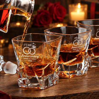 Personalized anniversary Rocks whiskey gift set – image 14
