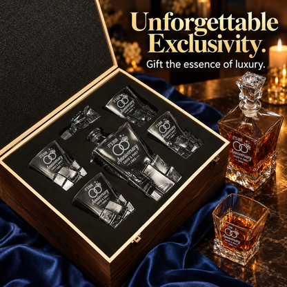 Personalized anniversary Rocks whiskey gift set – image 16