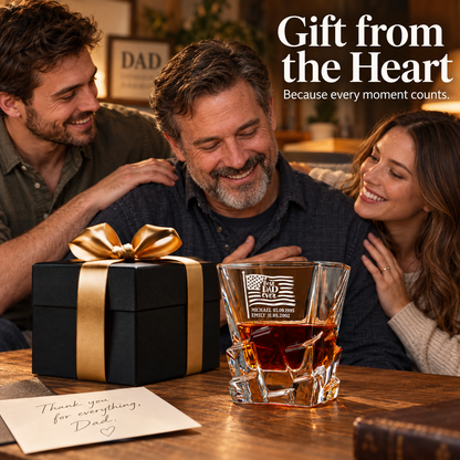Gift for Father – Rocks Decanter Set with 2 Glasses, 8 Whiskey Cubes & Wooden Box – image 05
