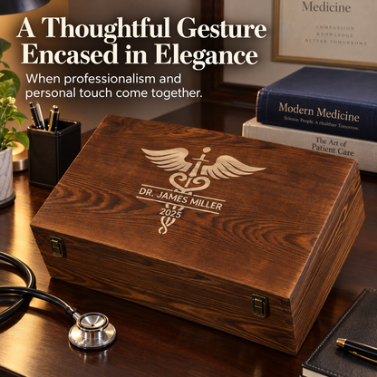 Healthcare Company Gifts – Rocks Decanter Set with 4 Glasses & Wooden Box – image 12