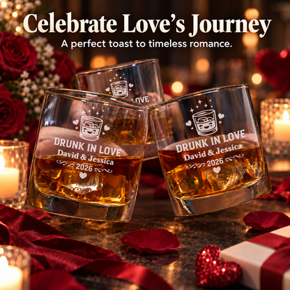Valentine's Day Gift – Slick Decanter Set with 2 Glasses, 9 Whiskey Stones & Wooden Box – image 20