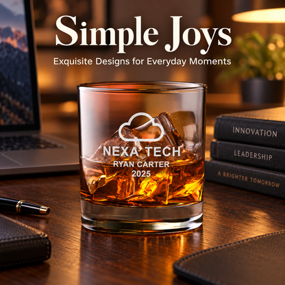 Technology Company Gifts – Slick Decanter Set with 4 Glasses & Wooden Box – image 18