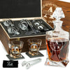 Twisted Frolk Whiskey Gift Set — Decanter, 2 Glasses, Premium Wooden Box